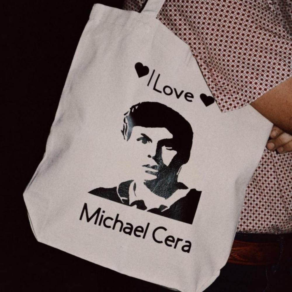 “I LOVE MICHAEL CERA” Tote Bag ⭐️